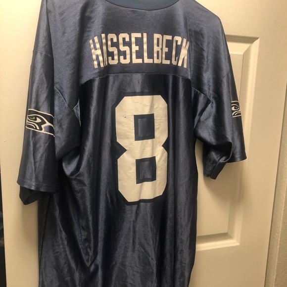 NFL Player Seattle For Her #8 Hasselbeck Women's Blue Jersey Jersey Size Large - Picture 14 of 14